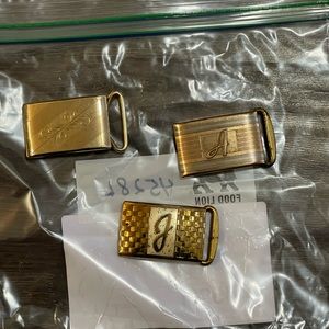 Vintage Gold Belt Buckles